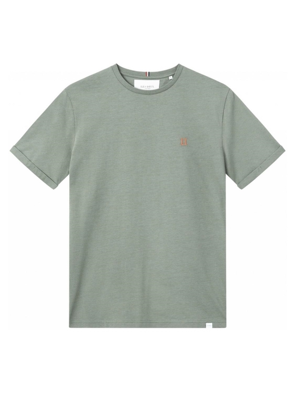 Les Deux Nørregaard t-shirt - Neutral Green Melange/Orange